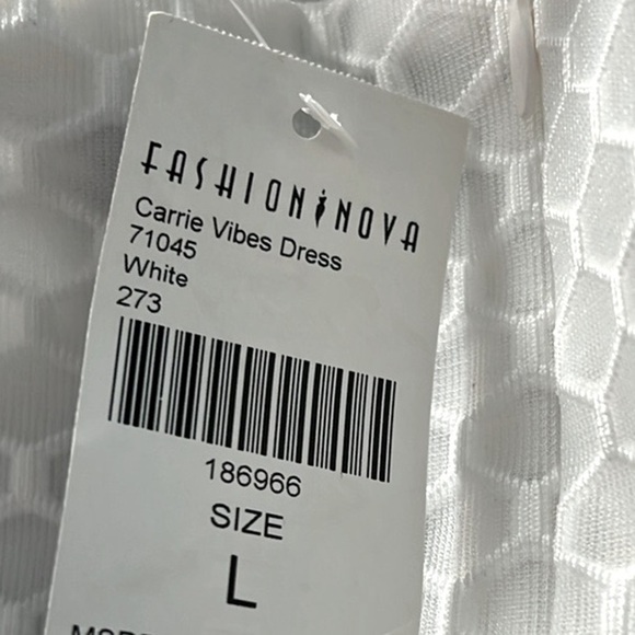 Fashion Nova White High Low Strapless Tube Dress size Large - Picture 6 of 8